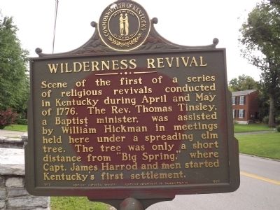 Wilderness Revival Marker image. Click for full size.