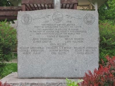World War Memorial. Click for full size. World War Memorial image. Click for full size.