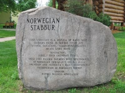 Norwegian Stabbur Marker. Click for full size. Norwegian Stabbur Marker image. Click for full size.