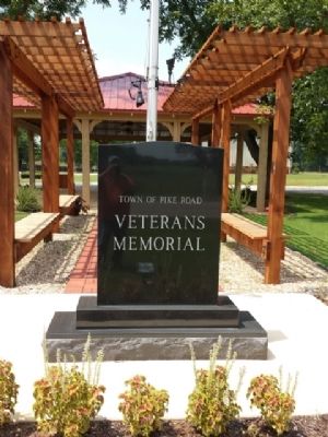 Town of Pike Road Veterans Memorial image. Click for full size.
