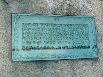 Spanish American War Monument. Click for full size. Spanish American War Monument image. Click for full size.