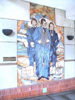 Jurisprudence Marker and Mural image. Click for full size.