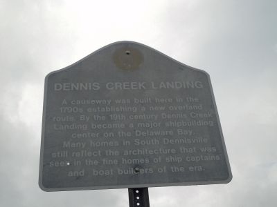 Dennis Creek Landing Marker image. Click for full size.