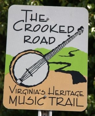 The Crooked Road — Virginia�s Heritage Music Trail Sign image. Click for full size.