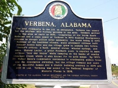 Verbena Alabama Marker image. Click for full size.