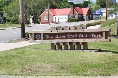 New River Trail State Park Sign image. Click for full size.