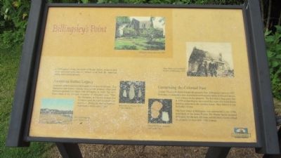Billingsley's Point Marker. Click for full size. Billingsley's Point Marker image. Click for full size.
