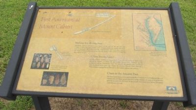 First Americans at Mount Calvert Marker image. Click for full size.