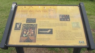 Mount Calvert, Early Town Marker. Click for full size. Mount Calvert, Early Town Marker image. Click for full size.