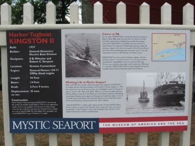 Harbor Tugboat Kingston II Marker. Click for full size. Harbor Tugboat Kingston II Marker image. Click for full size.