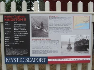 Harbor Tugboat Kingston II Marker image. Click for full size.