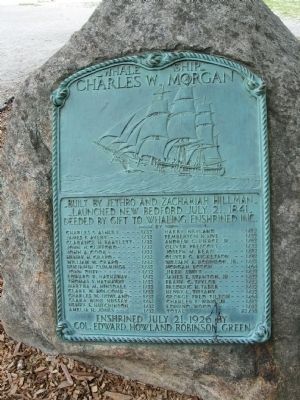 Whale Ship Charles W. Morgan Marker image. Click for full size.
