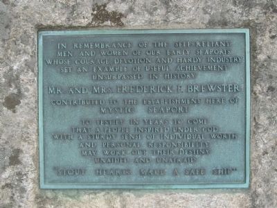 Plaque on the west side of the Boulder image. Click for full size.