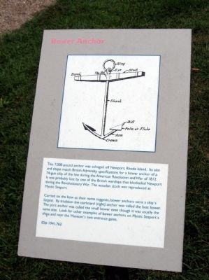 Bower Anchor Marker. Click for full size. Bower Anchor Marker image. Click for full size.