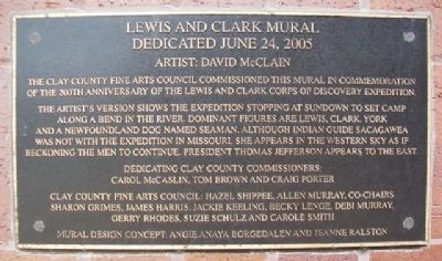 Lewis and Clark Mural Marker image. Click for full size.