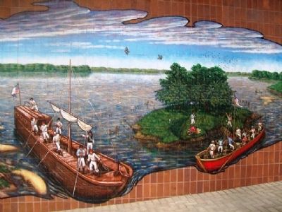 Lewis and Clark Mural Detail image. Click for full size.
