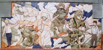 War Memorial Mural. Click for full size. War Memorial Mural image. Click for full size.
