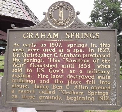 Graham Springs Marker image. Click for full size.