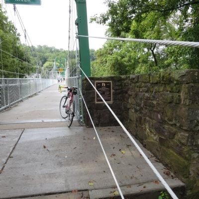 Lumberville - Ravenrock Toll-Supported Pedestrian Bridge Marker image. Click for full size.