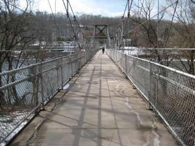 Lumberville - Ravenrock Toll-Supported Pedestrian Bridge image. Click for full size.