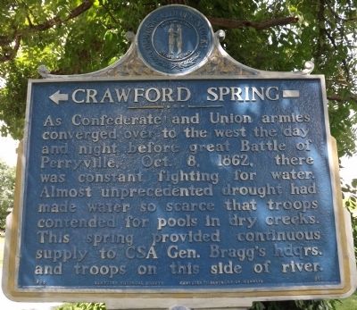 Crawford Springs Marker image. Click for full size.