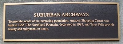 Suburban Archways Marker. Click for full size. Suburban Archways Marker image. Click for full size.