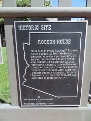Rosson House Marker image. Click for full size.