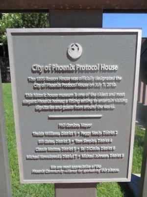 City of Phoenix Plaque image. Click for full size.