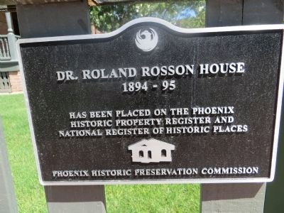 Rosson House NRHP Marker. Click for full size. Rosson House NRHP Marker image. Click for full size.