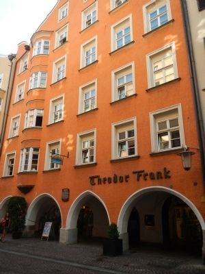 First Official Home of the Tyrolean Estates (Country) Marker. Click for full size. First Official Home of the Tyrolean Estates (Country) Marker image. Click for full size.