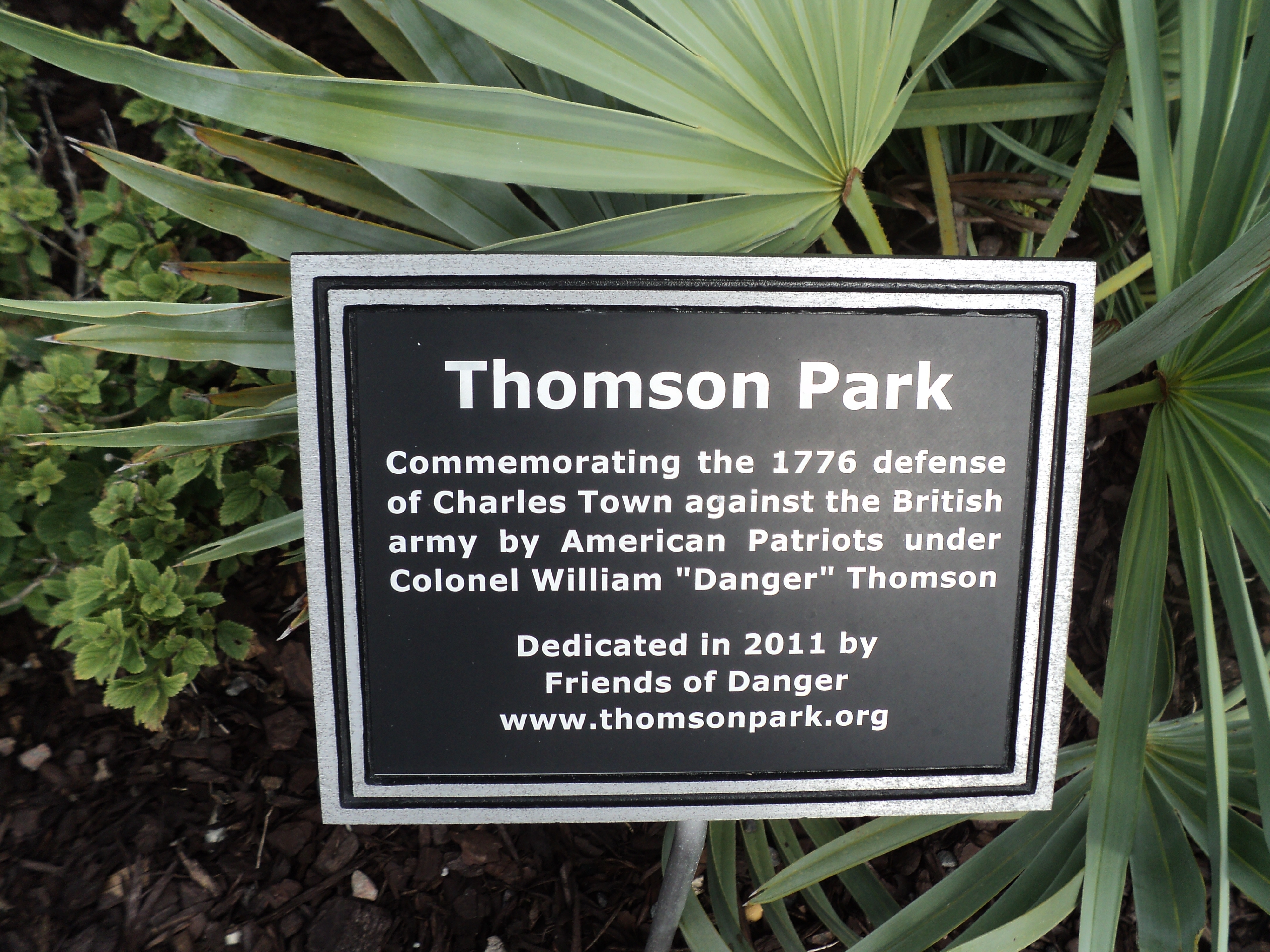 Thomson Park Marker