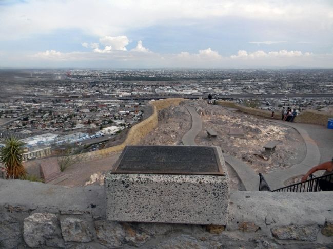 Wide view of the El Paso Lower Valley Missions/ Cordova Island/The City and County of El Paso Marker image. Click for full size.