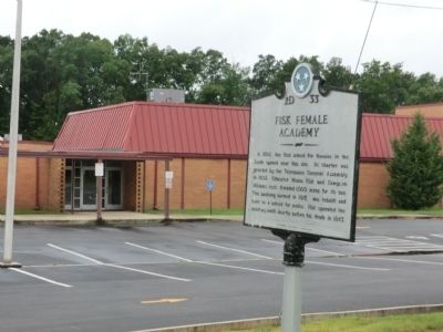 Fisk Female Academy Marker. Click for full size. Fisk Female Academy Marker image. Click for full size.