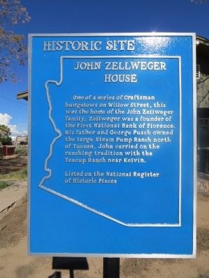 John Zellweger House Marker. Click for full size. John Zellweger House Marker image. Click for full size.