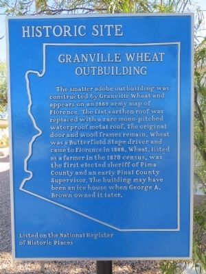 Granville Wheat Outbuilding Marker image. Click for full size.