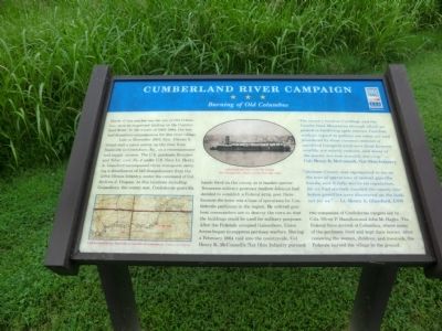 Cumberland River Campaign Marker. Click for full size. Cumberland River Campaign Marker image. Click for full size.