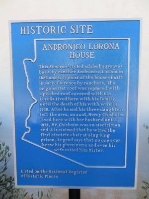Andronico Loroa House Marker image. Click for full size.