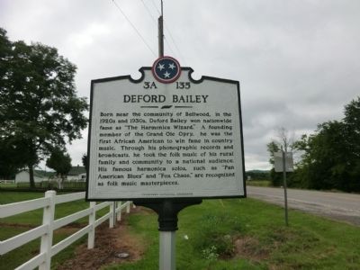 DeFord Bailey Marker image. Click for full size.