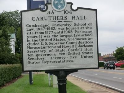 Caruthers Hall Marker image. Click for full size.
