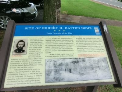 Site of Robert H. Hatton Home Marker. Click for full size. Site of Robert H. Hatton Home Marker image. Click for full size.