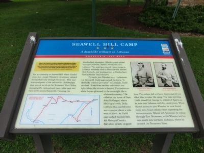 Seawell Hill Camp Marker. Click for full size. Seawell Hill Camp Marker image. Click for full size.