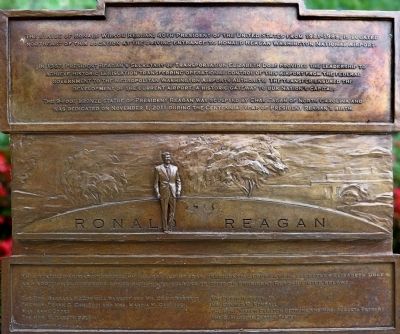 Ronald Reagan Marker. Click for full size. Ronald Reagan Marker image. Click for full size.