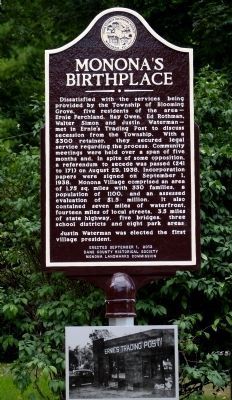 Mononas Birthplace Marker image. Click for full size.