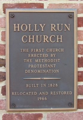 Holly Run Church Marker image. Click for full size.