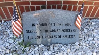 In Honor of Those Who Served Marker. Click for full size. In Honor of Those Who Served Marker image. Click for full size.