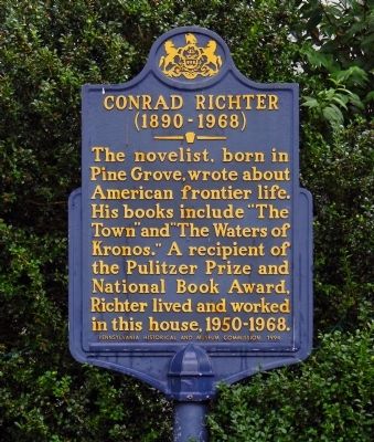 Conrad Richter Marker image. Click for full size.