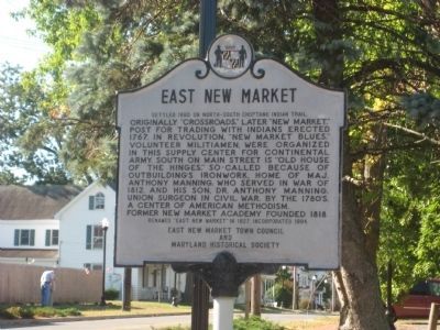 East New Market Marker image. Click for full size.