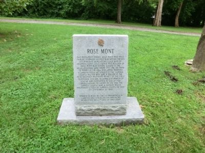 Rose Mont Marker. Click for full size. Rose Mont Marker image. Click for full size.