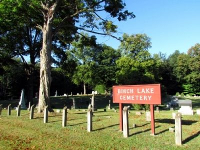 Birch Lake Cemetery. Click for full size. Birch Lake Cemetery image. Click for full size.