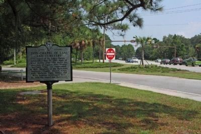 Zion Chapel of Ease and Cemetery Marker, at Mathews Drive and William Hilton Parkway (U.S. 278) image. Click for full size.